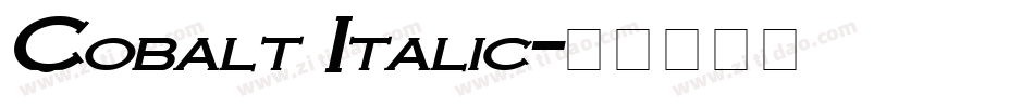 Cobalt Italic字体转换